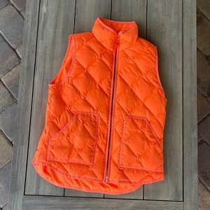 JCrew vest orange medium